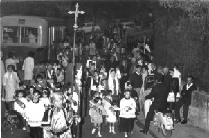1963: Processione a Pedegoli